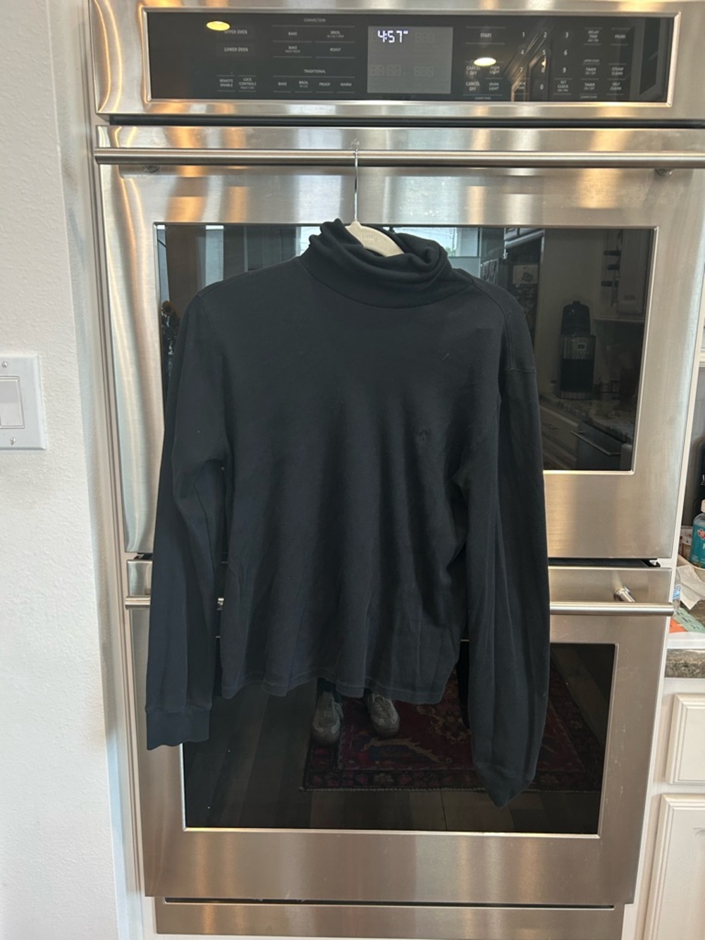 Ralph Lauren blue label Black Women's Turtleneck size L runs small GUC